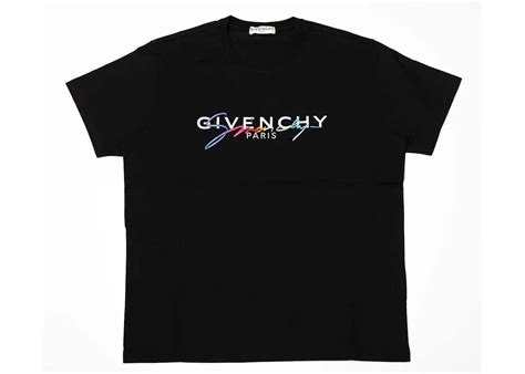 Givenchy Paris Rainbow Signature Logo T